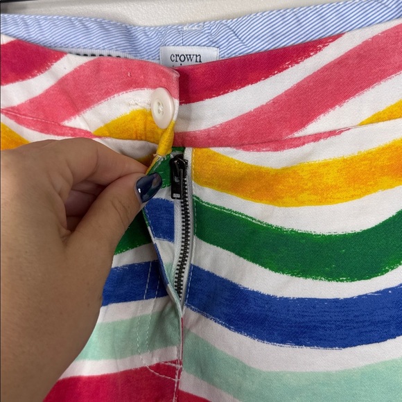 Crown & Ivy Caroline Classic Fit Twill Chino Shorts Women's Size 8 NWT - Picture 3 of 6